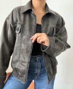 BOMBER VINTAGE GRIS - Imagen 3