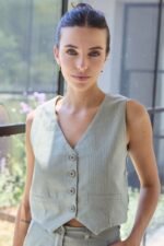 CHALECO MEL LINO SASTRERO - Imagen 3