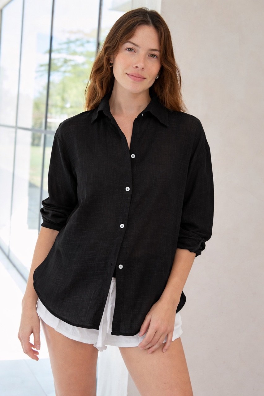 bddad348-75fa-466d-a089-00e57bcb4a80 CAMISA LIA NEGRA BAMBULA - Imagen 1
