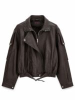 BOMBER ZARA CON PIEL
