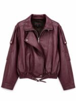 BOMBER ZARA CON PIEL - Imagen 3